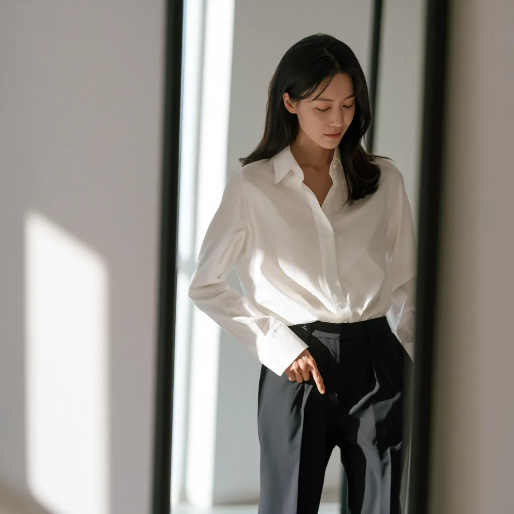 하체 비만과 부종 차이를 확인하는 여성